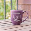 Rico Industries NFL Football Baltimore Ravens Dad Purple 16 oz Team Color Laser Engraved Speckled Ceramic Coffee Mug view 3