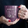 Rico Industries NFL Football Baltimore Ravens Dad Purple 16 oz Team Color Laser Engraved Speckled Ceramic Coffee Mug view 4