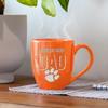 Rico Industries NCAA Clemson Tigers Dad Alternate 16 oz Team Color Laser Engraved Speckled Ceramic Coffee Mug view 2