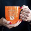 Rico Industries NCAA Clemson Tigers Dad Alternate 16 oz Team Color Laser Engraved Speckled Ceramic Coffee Mug view 4