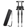 Adjustable Wearable Chair Invisible Seat, Chairless Chair Wearable Leg Ergonomics Lightweight Seat, Invisible Chair Wearable Exoskeleton Human, 5 Gear Heights Adjustable, Bear up to 150kg (Black) view 2