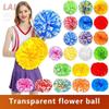 Cheerleading Pom Poms dla dzieci Dorosy, 12-calowe plastikowe Cheer Poms z rkojeci Baton, 2 szt. Cheerleaderki Pompony Holiday Cheer Prom Sports Team Dance(Color:Orange#Handle) view 4