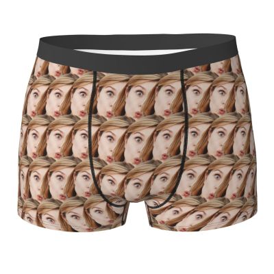Naughty Funny Boxers with Designs Customized Underwear for Men and Boyfriend Custom Underwear with Face on It Custom Underwear Briefs XXL-0.0.4 Yellow