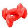 Dumbells Glossy Plastic Dipped Dumbbells For Men And Women Fitness Training Equipment Home Arm Lifting Arm Strength Dumbell Set (Red 10kg) view 1