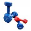 Dumbells Glossy Plastic Dipped Dumbbells For Men And Women Fitness Training Equipment Home Arm Lifting Arm Strength Dumbell Set (Red 10kg) view 2