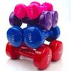 Dumbells Glossy Plastic Dipped Dumbbells For Men And Women Fitness Training Equipment Home Arm Lifting Arm Strength Dumbell Set (Red 10kg) view 3