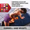 Dumbells Glossy Plastic Dipped Dumbbells For Men And Women Fitness Training Equipment Home Arm Lifting Arm Strength Dumbell Set (Red 10kg) view 4