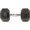 Dumbells Fitness Rubber Coated Hexagonal Dumbbell Single Dumbbell Men's Fitness Home Arm Muscle Hexagonal Dumbbell Dumbell Set (Black 10kg) view 1