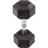 Dumbells Fitness Rubber Coated Hexagonal Dumbbell Single Dumbbell Men's Fitness Home Arm Muscle Hexagonal Dumbbell Dumbell Set (Black 10kg) view 2