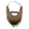VIGUEUR Mustaches Self Adhesive Fake Beard, Costume Party Accessory for Adults, Brown view 1