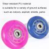 GXBHSP 62mm 64mm 68mm 70mm 72mm 76mm 80mm Inline Skates Wheels 8 Pack Inline Skate Replacement Wheels Indoor Outdoor Wheels for with Pre-Installed Bearings (Blue,68mm) view 3