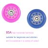 GXBHSP 62mm 64mm 68mm 70mm 72mm 76mm 80mm Inline Skates Wheels 8 Pack Inline Skate Replacement Wheels Indoor Outdoor Wheels for with Pre-Installed Bearings (Blue,68mm) view 4