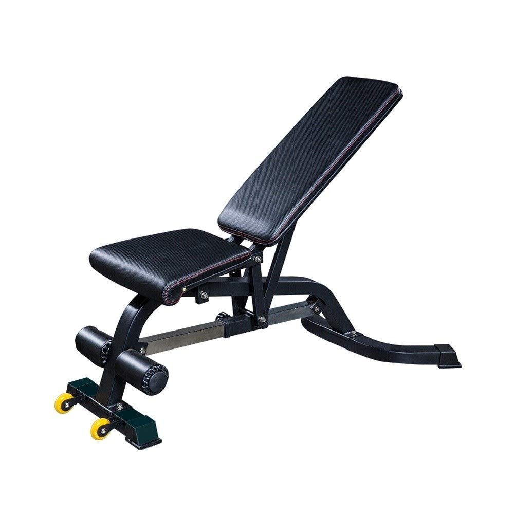 Small Dumbbell Weight Bench, Multi-Function Adjustable 300 Kg Load-Bearing Home Fitness Professional Equipment Dumbbell Bench Supine Board Commercial Exercise B