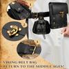 Belt Pouch Waist Bag Fanny Pack Steampunk Phone Holder Casual Medieval Renaissance Cosplay Costume Accessories (4Top Version-Black) view 4