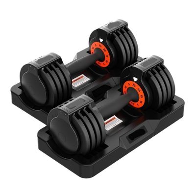 Dumbbel Adjustable Dumbbell Set Pair Of 25/55 Lb Dumbbells With Non-slip Metal Handles For Exercise And Fitness Barbell (Black 50kg)