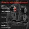 Dumbbel Adjustable Dumbbell Set Pair Of 25/55 Lb Dumbbells With Non-slip Metal Handles For Exercise And Fitness Barbell (Black 50kg) view 4