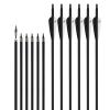 30 inch Carbon Arrow Practice Hunting Arrows Spine 500 for Compound & Recurve Bow(Pack of 12) view 3