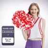 Cheerleading Pom Poms dla dzieci Dorosy, 12-calowe plastikowe Cheer Poms z rkojeci Baton, 2 szt. Cheerleaderki Pompony Holiday Cheer Prom Sports Team Dance(Color:Red+White#Handle) view 2