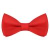 Eshwb Kids Bow Tie, Classic Solid Color Pre-Tied Bow Tie Adjustable Neck Bowtie for Boys Wedding Parties view 1