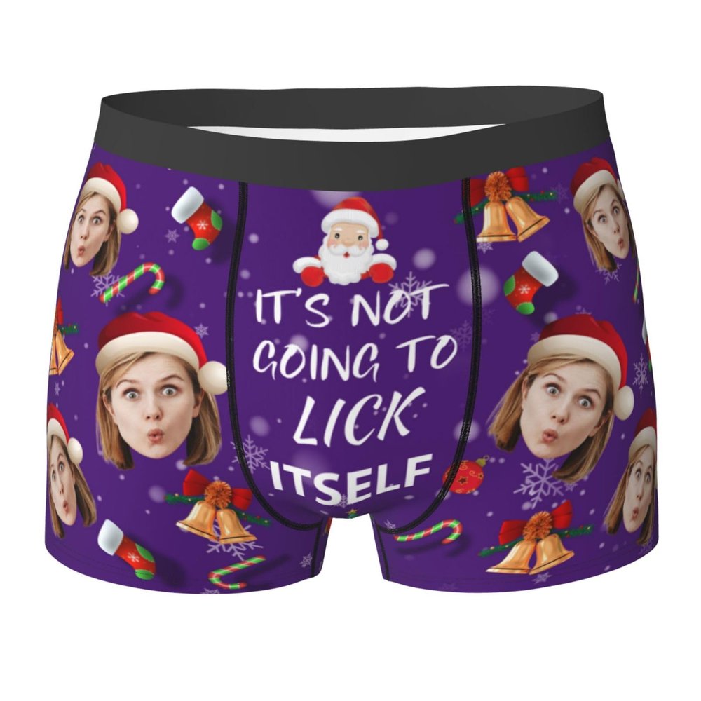 Custom Underwear with Face on It Custom Boxers for Boyfriend and Him Valentine's Day Birthday Gift Ideas Funny Briefs XXL-0.0.21 Darkkhaki