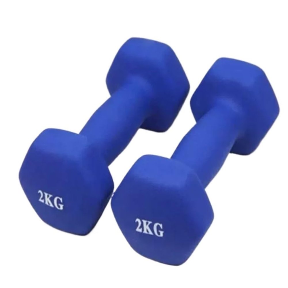 Dumbbel Slim Arm Fitness Women's Chest Sub-bell Home Yoga Small Dumbbell Sports Equipment Dumbbell Men's Muscle Gain Barbell (Blue 10kg)