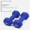 Dumbbel Slim Arm Fitness Women's Chest Sub-bell Home Yoga Small Dumbbell Sports Equipment Dumbbell Men's Muscle Gain Barbell (Blue 10kg) view 4