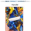 2 Packs Cheerleading Pom Poms Metallic Foil Cheering Squad Poms with Plastic Baton Handle,Cheer Poms Cheerleader Poms Pompoms for Cheer Dance Sport Kids Adults Team Spirit Cheering(Color:Blue/Gold) view 3