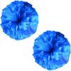 Cheerleading Pom Poms dla dzieci Dorosy, 12-calowe plastikowe Cheer Poms z rkojeci Baton, 2 szt. Cheerleaderki Pompony Holiday Cheer Prom Sports Team Dance(Color:Blue#Ring) view 1