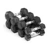 1pcs Hex Dumbbell Men's and Female Beginner Home Gym Aerobics Thin Arm Bodybuilding Pilates Yoga Exercise Fitness Equipment Sporting Goods Weightlifting Dumbbells (Size (Black 5kg) view 2