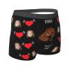 Custom Boxers for Men Birthday Gift Ideas Custom Underwear for Boyfriend and Him Christmas Birthday Gift Briefs Underwear L-0.0.9 Pink view 3