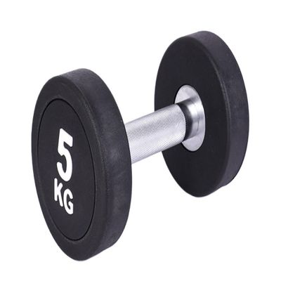 Dumbells A Pair Of Round-head Fixed Dumbbells For Men, Rubber-coated Dumbbells, Gym Fitness Equipment, Home Use Dumbell Set (Black 7.5kg)