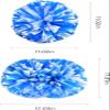 Cheerleading Pom Poms dla dzieci Dorosy, 12-calowe plastikowe Cheer Poms z rkojeci Baton, 2 szt. Cheerleaderki Pompony Holiday Cheer Prom Sports Team Dance(Color:Blue+White#Handle) view 3