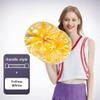 Cheerleading Pom Poms dla dzieci Dorosy, 12-calowe plastikowe Cheer Poms z rkojeci Baton, 2 szt. Cheerleaderki Pompony Holiday Cheer Prom Sports Team Dance(Color:Yellow+White#Handle) view 2