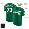 Custom Kelly Green White Baseball Team Jerseys Personalized Baseball Shirts Sports Uniform Printed Name Number Logo for Men Women Youth view 2