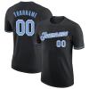 Custom Black White Blue Baseball Shirts Crew Neck Short Sleeve Personalized Men Baseball Team Jersey Customize Women Youth Hip Hop T-Shirts Printed Team Name Number Logo view 1