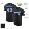 Custom Black White Blue Baseball Shirts Crew Neck Short Sleeve Personalized Men Baseball Team Jersey Customize Women Youth Hip Hop T-Shirts Printed Team Name Number Logo view 4