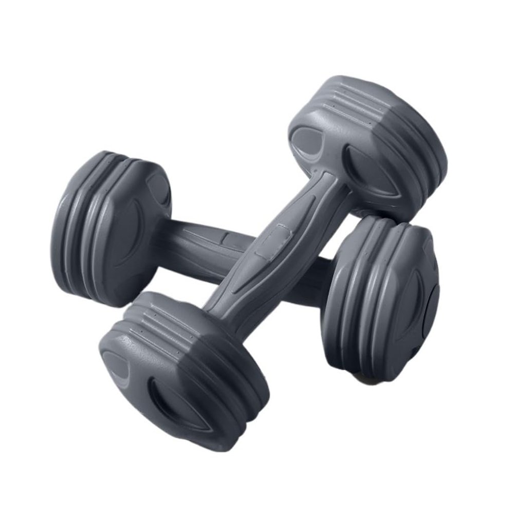 Dumbells Dumbbells For Women And Men Fitness Home Equipment Yoga Exercise Arm Muscle Plastic Coated Dumbbells Aerobics Dumbell Set (Grey 6KG)