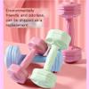 Dumbells Dumbbells For Women And Men Fitness Home Equipment Yoga Exercise Arm Muscle Plastic Coated Dumbbells Aerobics Dumbell Set (Grey 6KG) view 3