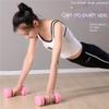 Dumbells Dumbbells For Women And Men Fitness Home Equipment Yoga Exercise Arm Muscle Plastic Coated Dumbbells Aerobics Dumbell Set (Grey 6KG) view 4