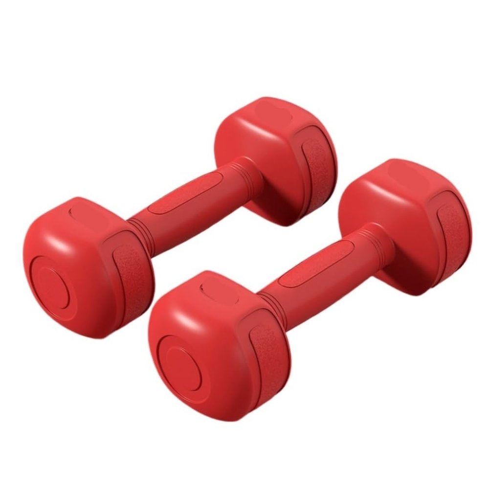 Dumbbel A Pair Of Slim-arm Men's And Women's Fitness Home Sports Universal Yoga Dumbbells Women's Fitness Equipment Barbell (Red 6KG)