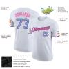 Custom White Pink Sky Blue Baseball Team Jerseys Personalized Baseball Shirts Sports Uniform Printed Name Number Logo for Men Women Youth view 3
