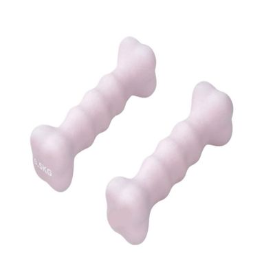Dumbells A Pair Of Plastic-impregnated Dumbbells For Women's Sports And Fitness Exercises, Muscle Shaping Equipment Dumbell Set (Multicolored 1kg)