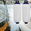 UNKOMN Marine Accessories 2pcs Boat Inflatable Bumper fenders Marine Bumper fenders Anti-Crash Buoy Yacht Docking Mooring Shield Protection(Color:Blue Rope) view 2