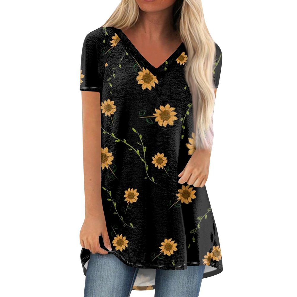 Womens Summer Tops Plus Size Raglan Short Sleeve Shirts V Neck High Low Casual Tunic Tops to Wear with Leggings Plus Size Tops for Women Summer Blouses for Women 2025, Fluorescence Yellow, X-Large