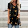 Womens Summer Tops Plus Size Raglan Short Sleeve Shirts V Neck High Low Casual Tunic Tops to Wear with Leggings Plus Size Tops for Women Summer Blouses for Women 2025, Fluorescence Yellow, X-Large view 2
