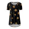 Womens Summer Tops Plus Size Raglan Short Sleeve Shirts V Neck High Low Casual Tunic Tops to Wear with Leggings Plus Size Tops for Women Summer Blouses for Women 2025, Fluorescence Yellow, X-Large view 3