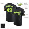 LTOCMKIY Black Neno Green Customize Men Baseball T-Shirts Crew Neck Personalized Women Baseball Jerseys Short Sleeve Customize Youth Baseball Sports Uniform Printed Name Number Logo view 2