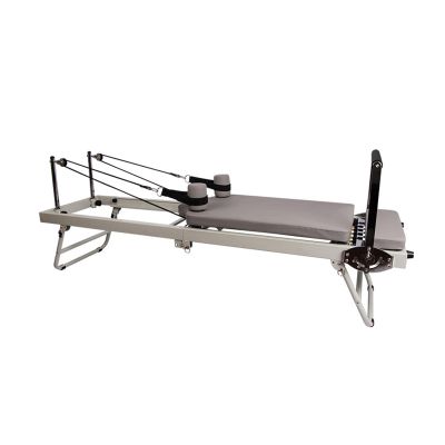 Pilates Reformer,Adjustable Intensity Pilates Bed,Pilates Bed Fitness Equipment for Strength Training Yoga Exercise Equipment,for Household Exercise(Color:Off-white)