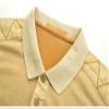 Fulbant Men Cotton Big Pocket Polo Shirts Short Sleeve Contrast Color Soft Breathable Collared Golf Shirts Yellow XXL view 3