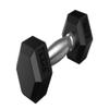 Dumbbel Rubber-coated Fixed Hexagonal Dumbbells For Men And Women Fitness Home Training Quality Fitness Equipment Barbell (Black 17.5kg) view 1